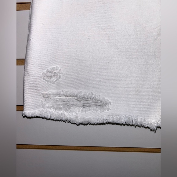 Rolla’s Claudia Skirt - White Denim - Distressed with Frayed Hem - NWT - Size 27 - Picture 4 of 13